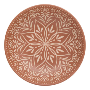 Assiette creuse Ines D20cm terracotta