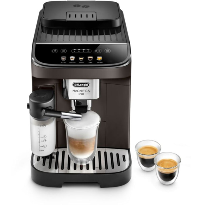 Expresso Broyeur DELONGHI Magnifica Evo ECAM293.61.BW My Latte marron