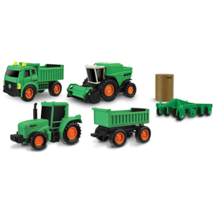 Set Mini Veicoli Fattoria (5 pezzi da 10cm)