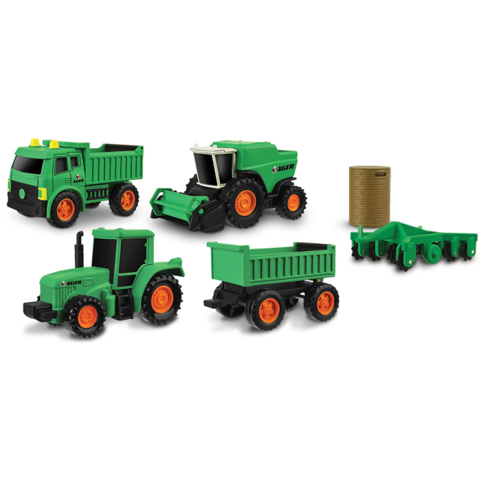 Set Mini Veicoli Fattoria (5 pezzi da 10cm)