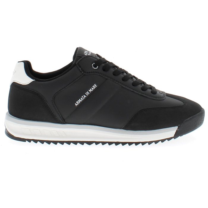 Armata di Mare Scarpe Uomo Sneakers Casual Stringate con Soletta Rimovibile in Memory Foam AMU 1D943 Black