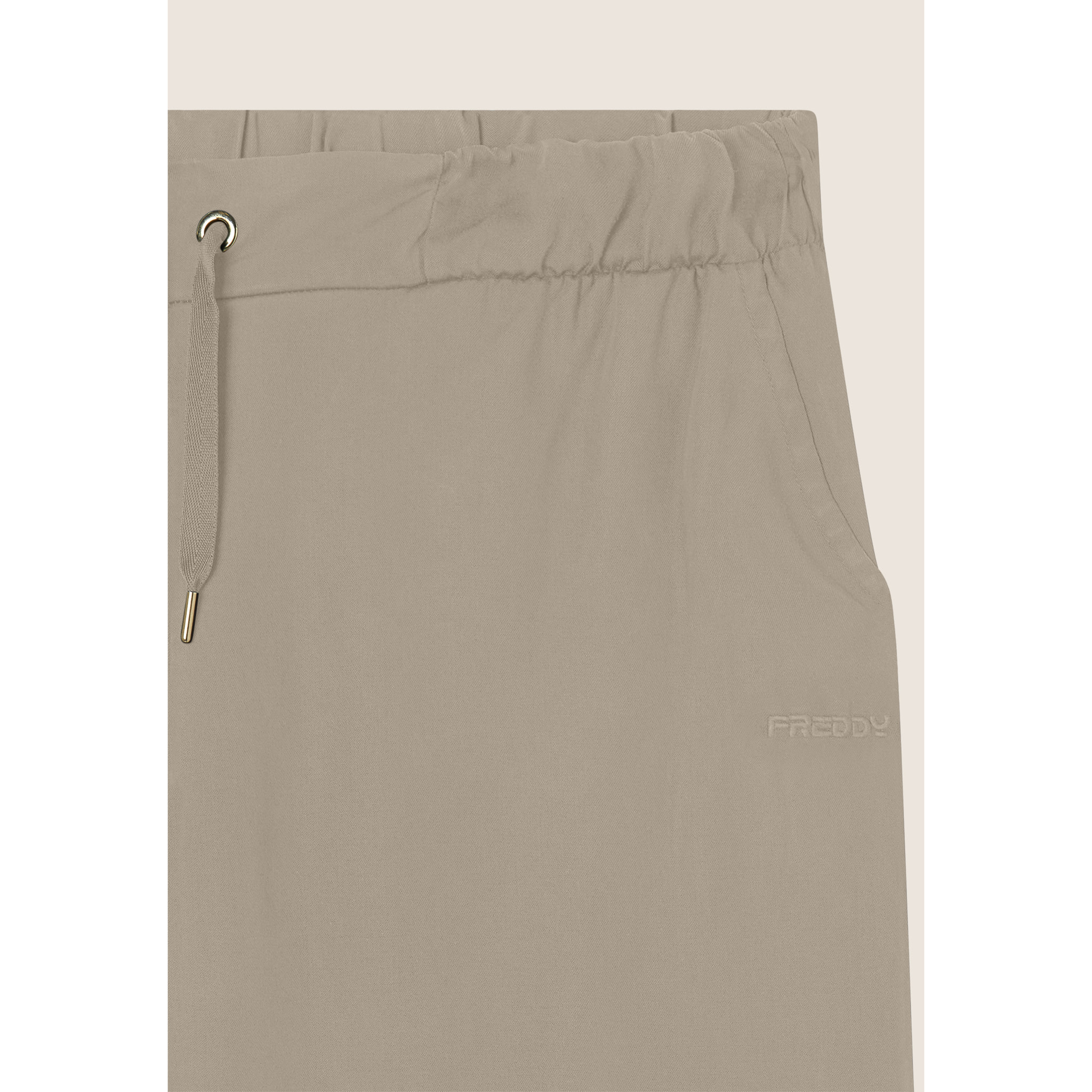 Pantaloni wide leg in Twill di Lyocell