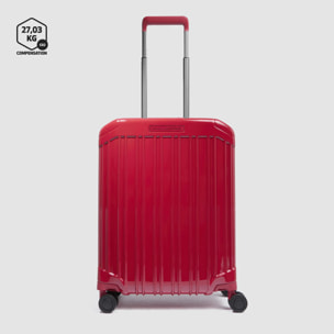 Piquadro Trolley cabina ryanair 4 ruote in policarbonato