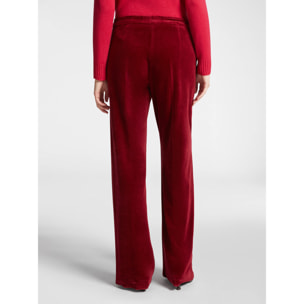 Elena Mirò - Pantalones masculinos de terciopelo - Burgundy