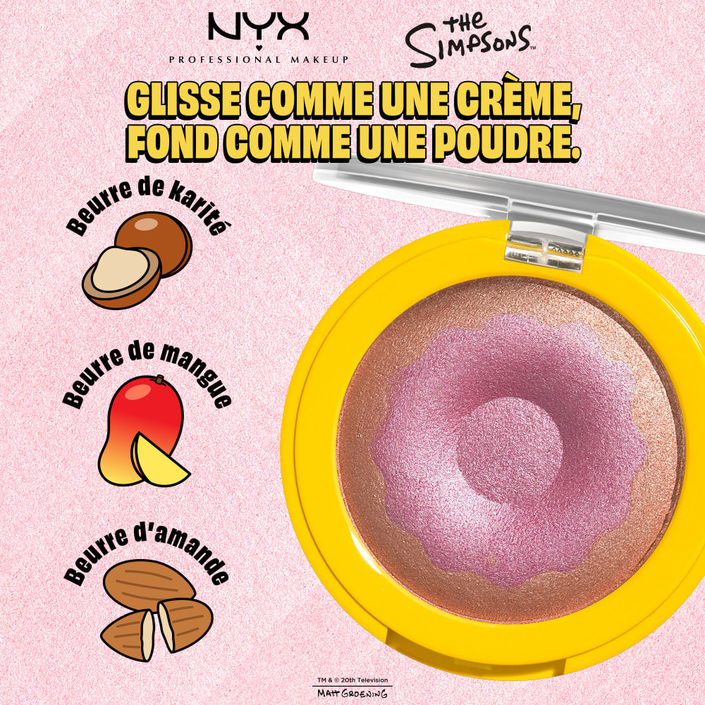 NYX Professional Makeup Collection Limitée The Simpsons Highlighter DONUT MIND IF I DO