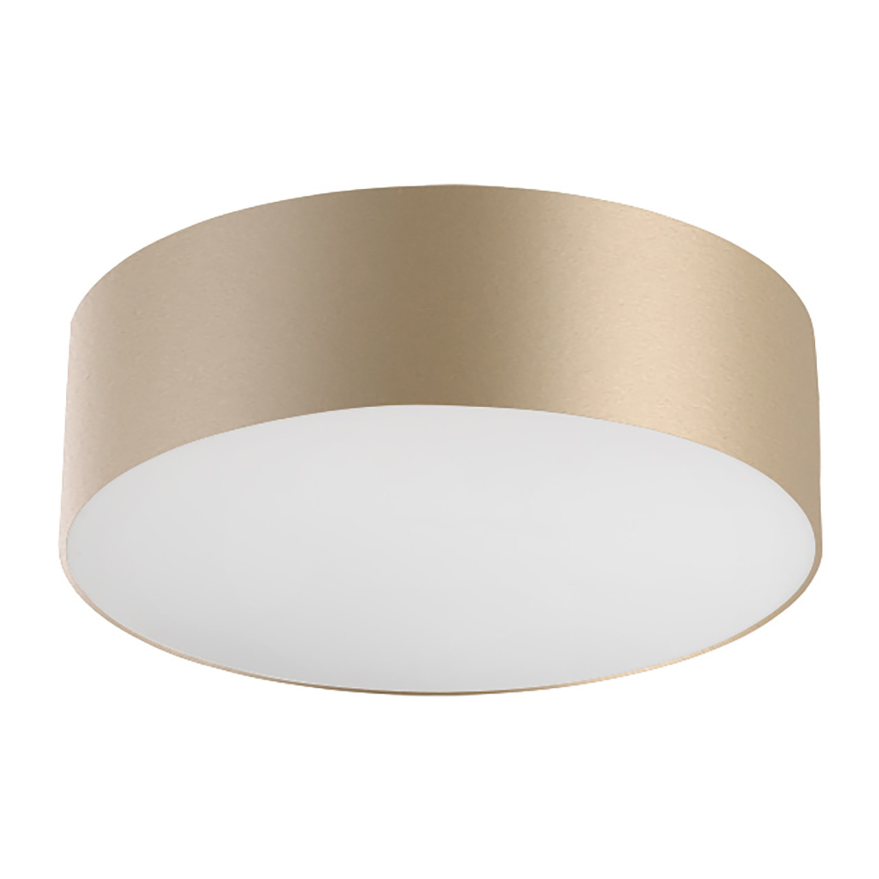 LEDS C4 Luno Surface ø400 plafón de uso interior con luz led blanco cálido 3000k en color oro