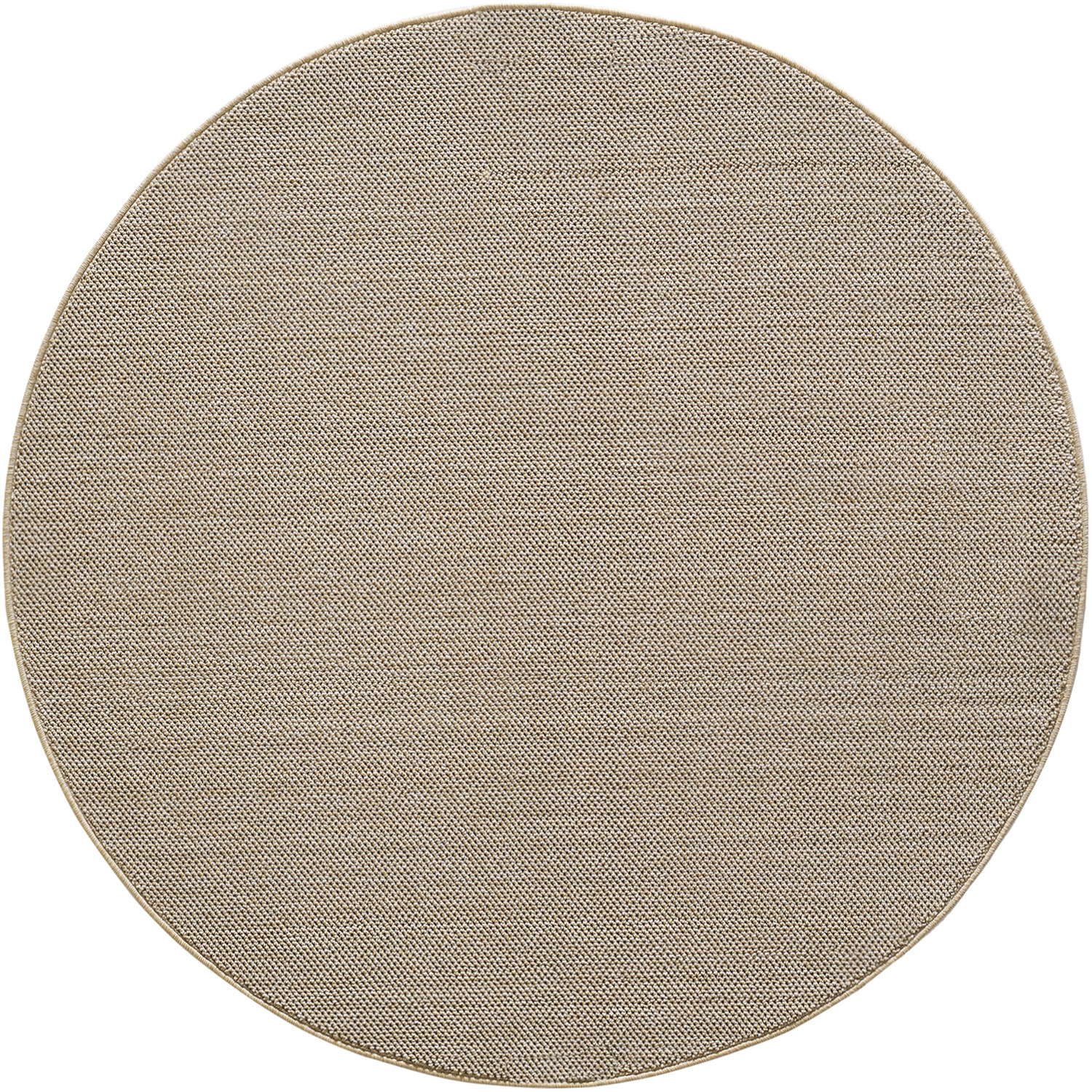 MORELIA - Tapis rond moderne aspect laine bouclée Beige