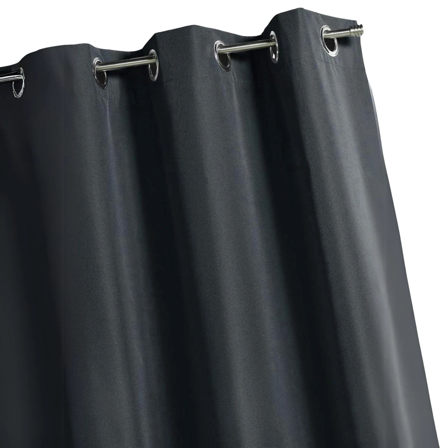 Rideau d'extérieur en tissu déperlant - Gris anthracite