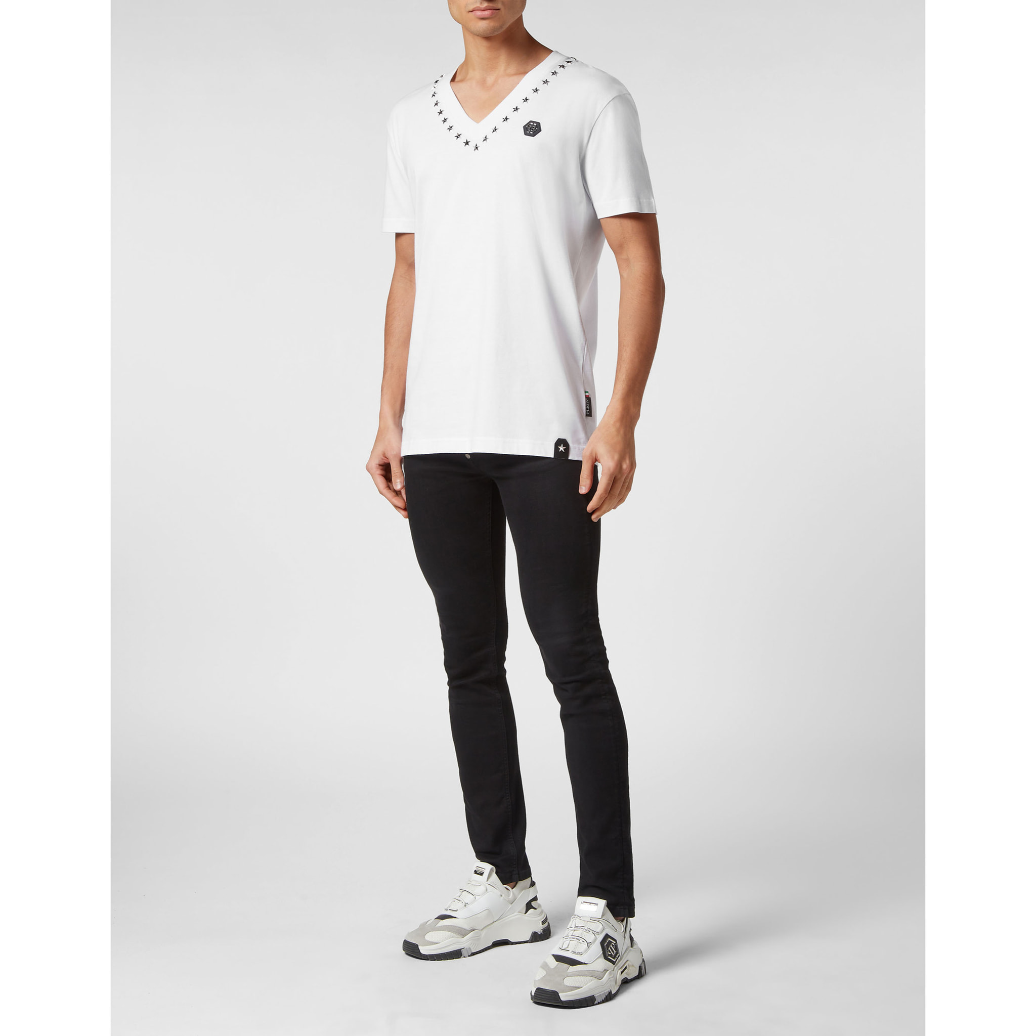 PHILIPP PLEIN Camiseta cuello pico