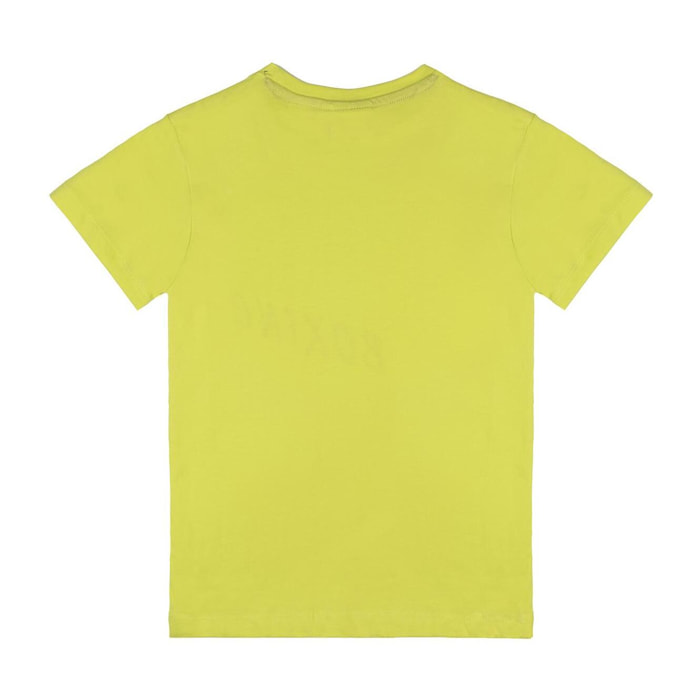 T-shirt da bambino in cotone Leone Denim Blue