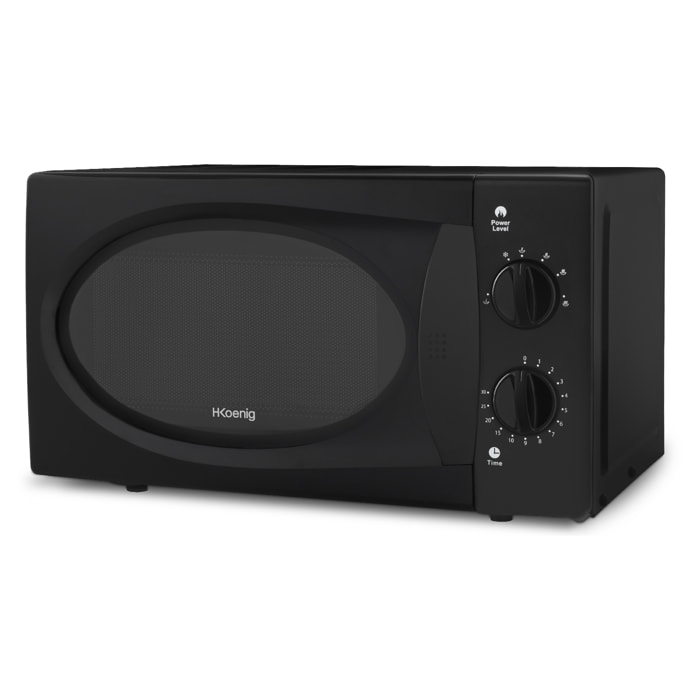 Microondas Negro VIO6B H.Koenig 700 W, 20 Litros, 5 Configuraciones.