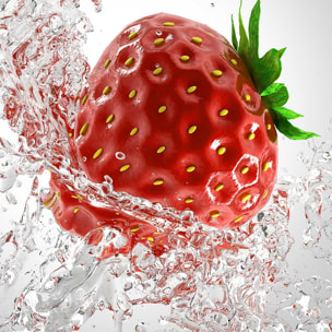 Tableau fraise et goutte d'eau Tableau plexiglas