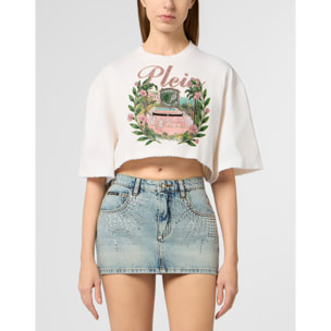 PHILIPP PLEIN Cropped T-Shirt Cannes Tennis Club
