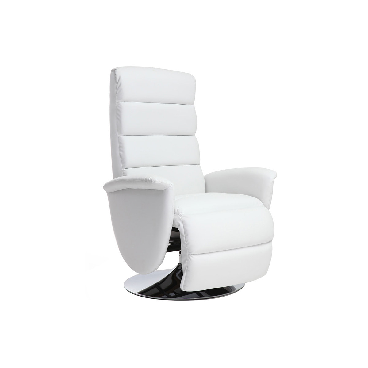 Fauteuil relax manuel blanc NELSON