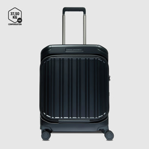 Piquadro Trolley cabina rigido fast-check a 4 ruote con tas