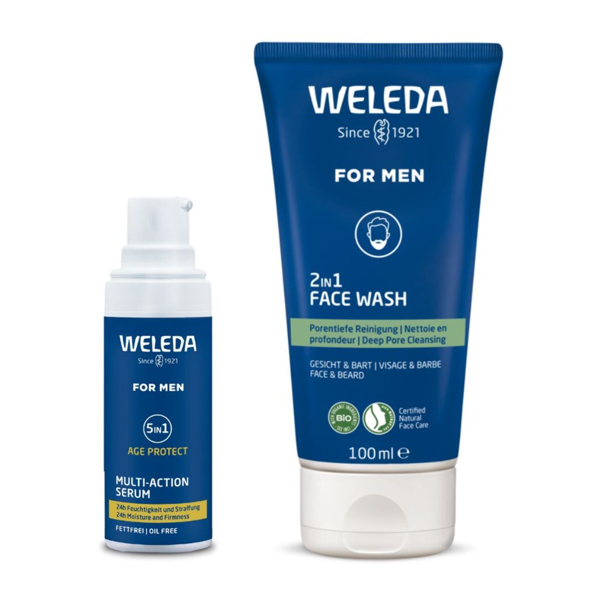 WELEDA - Sérum 5in1 Multi action 30ml+ Gel nettoyant visage 2in1 100ml
