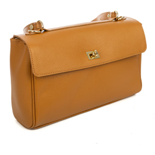 Azeglio bolso bandolera mujer. Piel auténtica Dollaro.