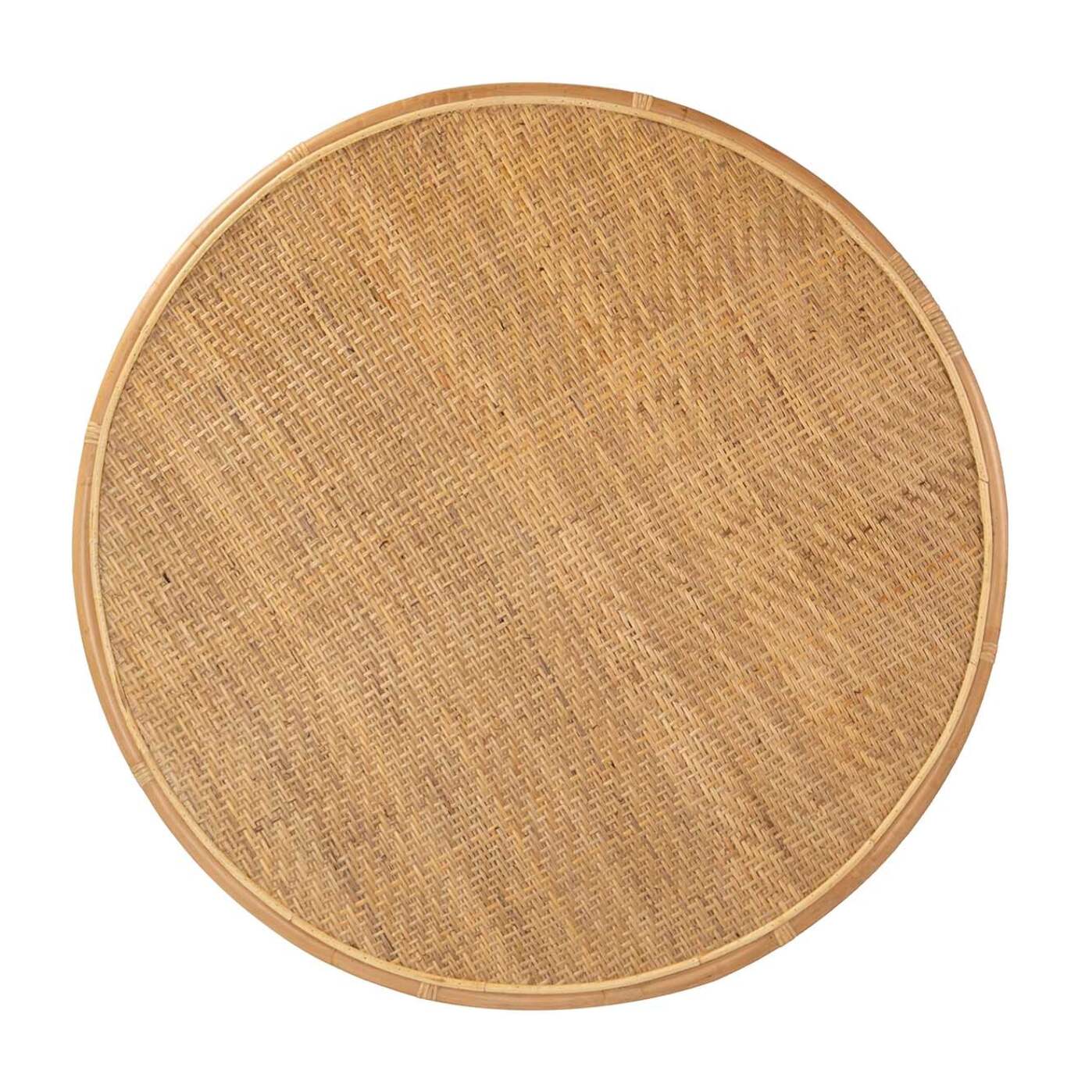 Mesa Comedor Bambu Natural 120x120x77 Cm