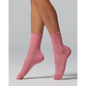 Calzino Persefone cotone a costina con lamè