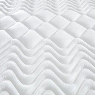 Matelas Océan | Mémoire de forme & Ressorts ensachés | 23 cm | Aération renforcée