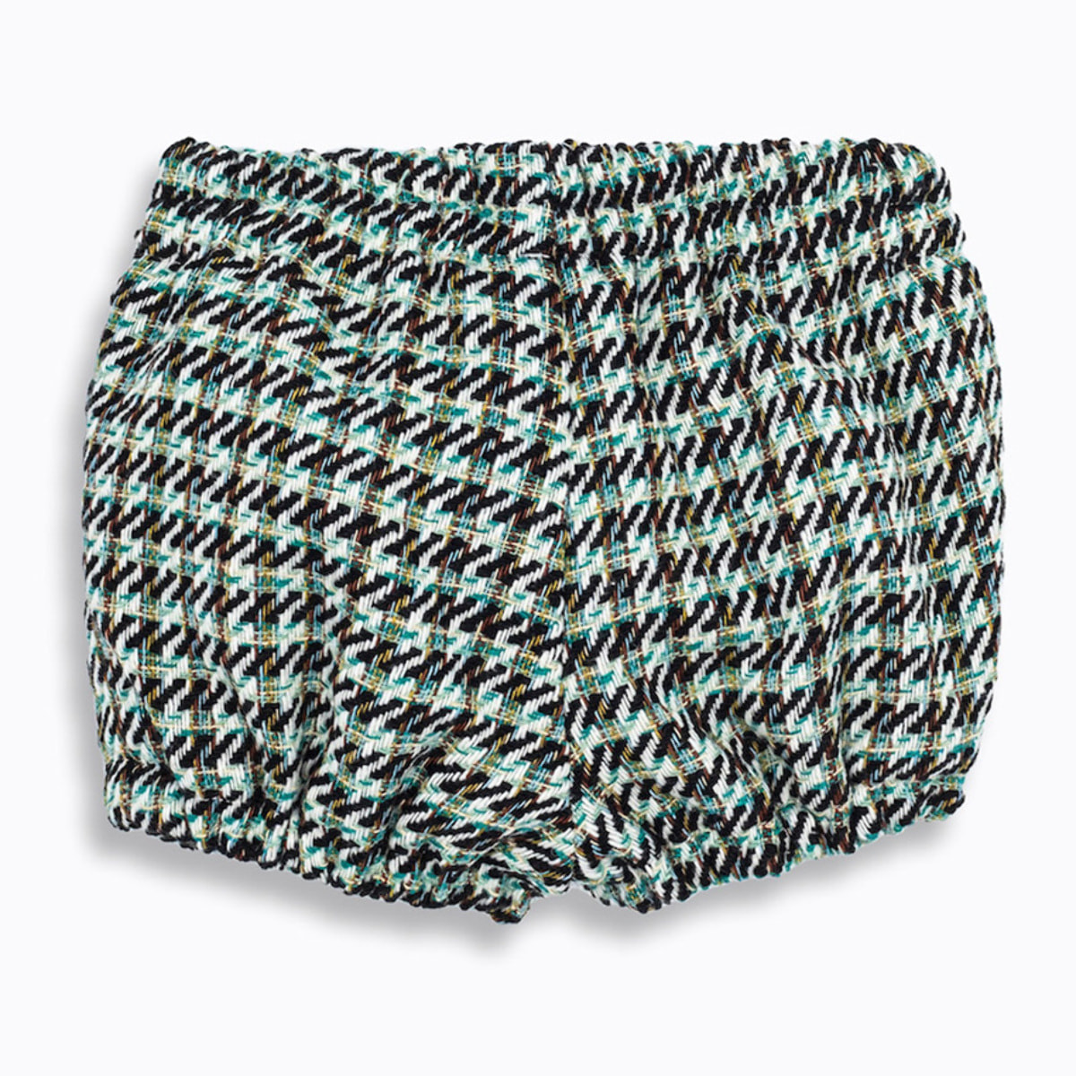 BERMUDA LANA TEJA Y NEGRO