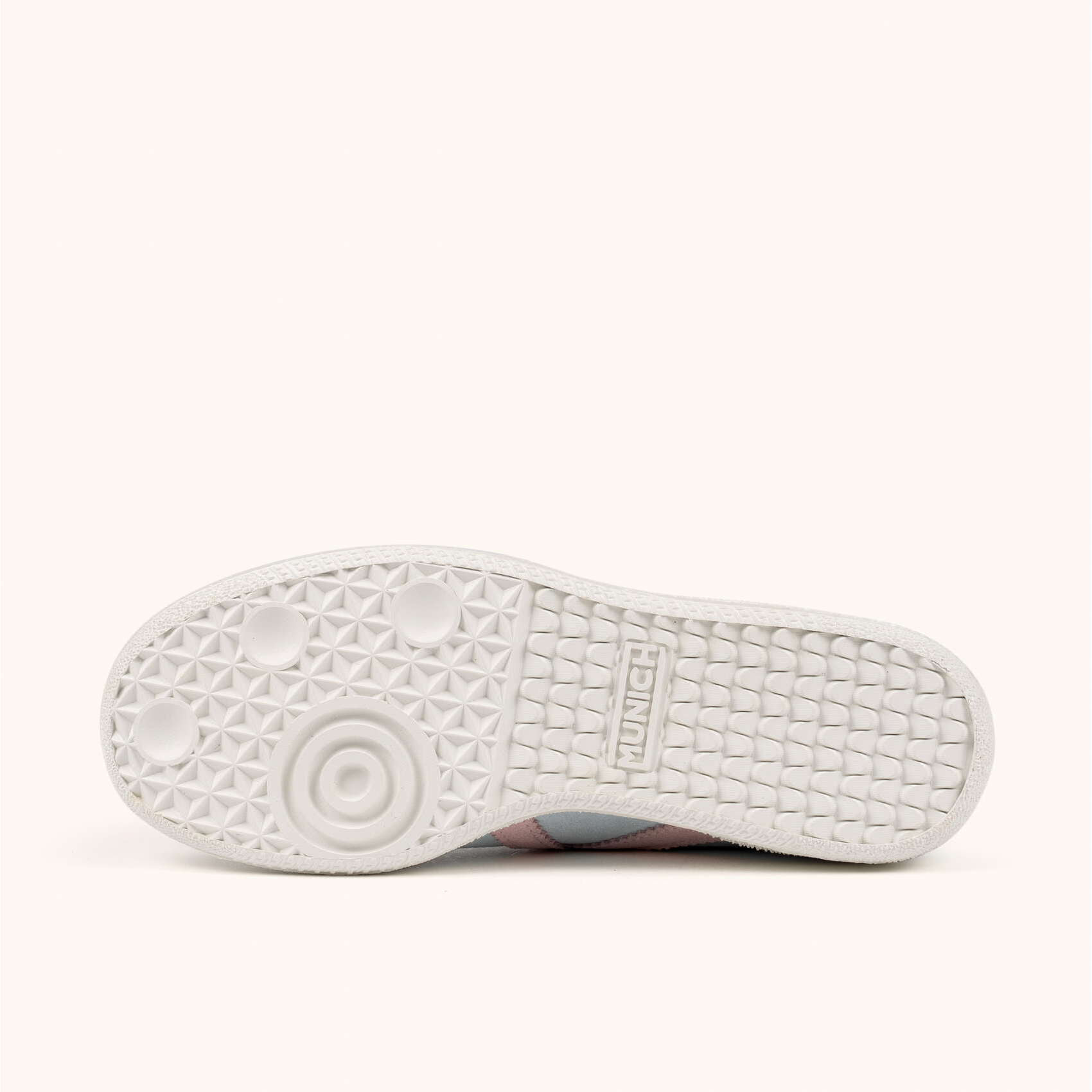 Zapatilla casual de serraje azul pastel y rosa con suela blanca MUNICH BARRU 221