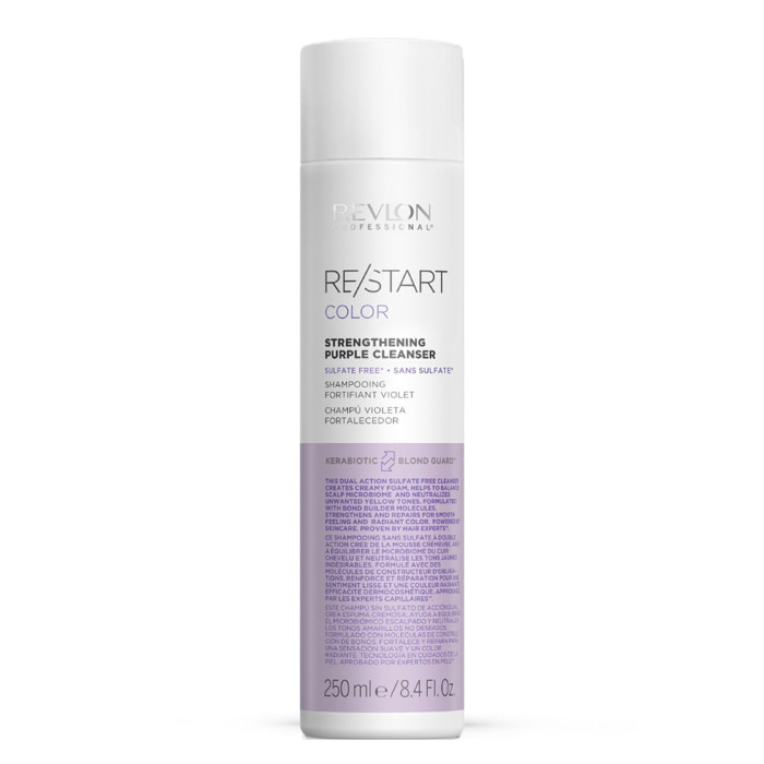 RE/START™ COLOR - Shampooing Nettoyant Violet Fortifiant - Cheveux Blonds 250 ml