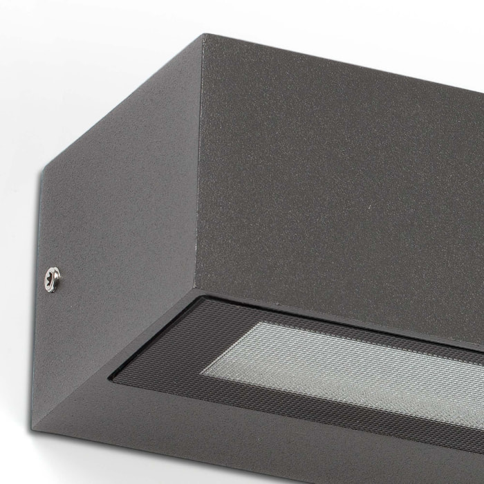 DORO 380 Lampada da parete grigio scuro