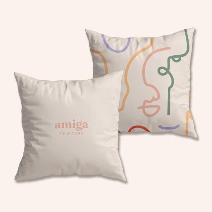 Funda de Cojín "Amiga"