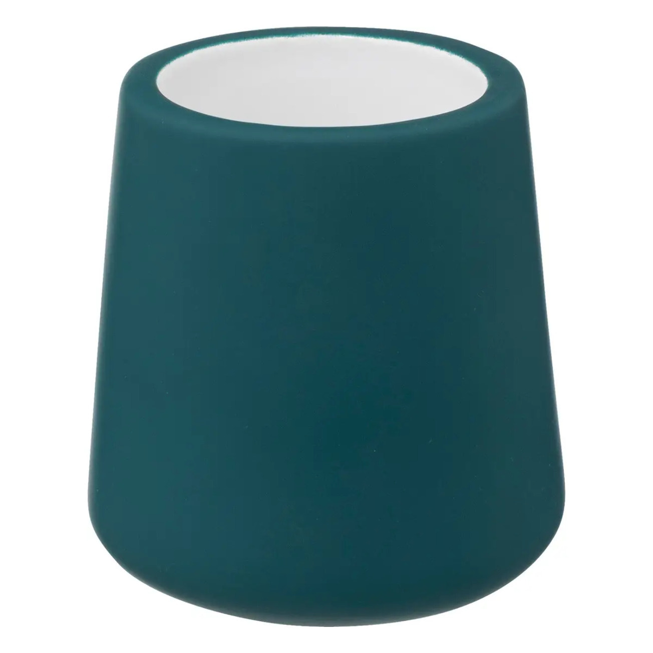 Brosse WC céramique "Colorama" bleu pétrole