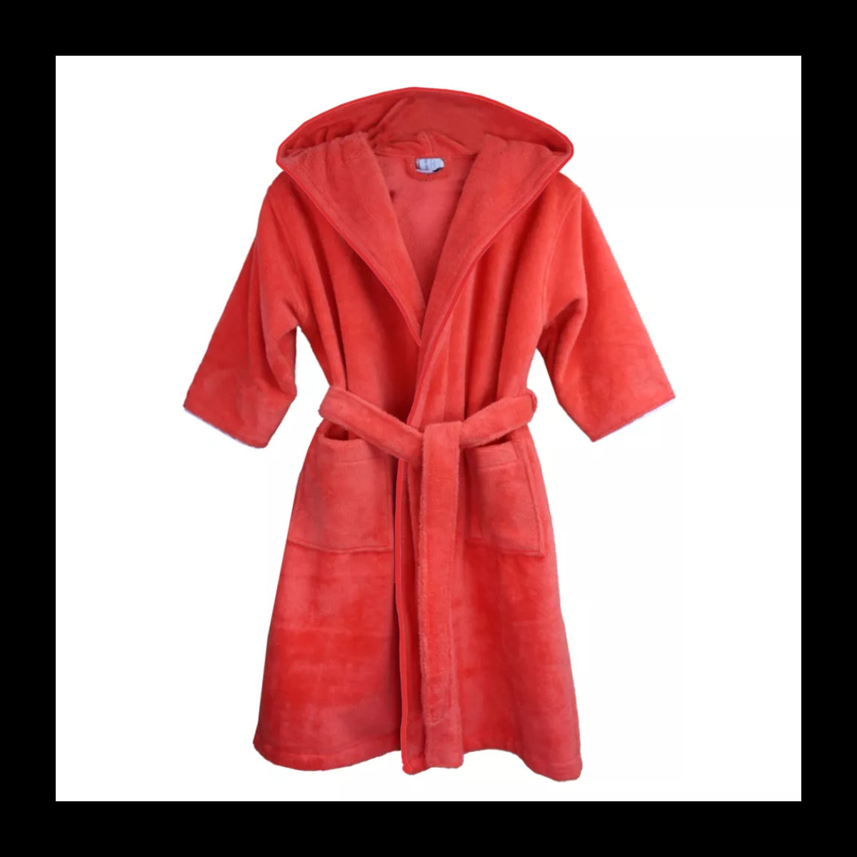 Peignoir enfant enfant coton mélangé 300 g/m² uni rose Teddy corail
