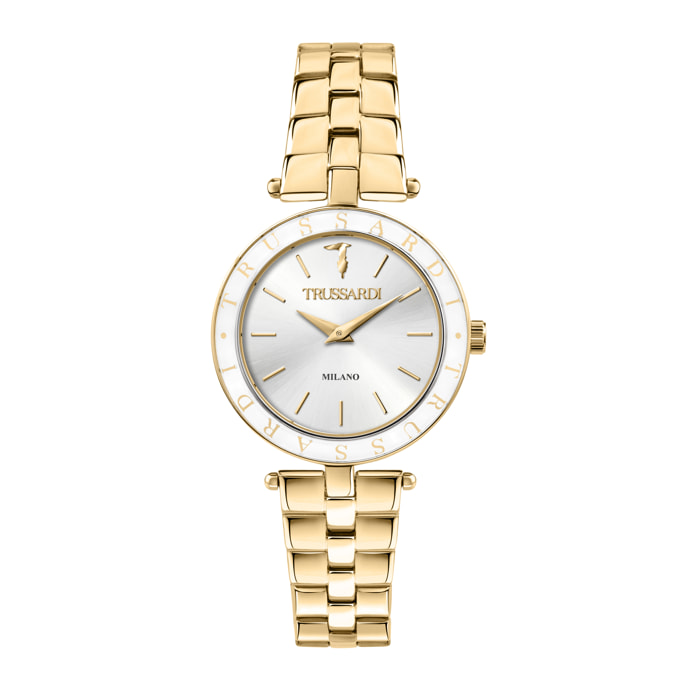 Reloj Trussardi R2453145503 Mujer Analogico Cuarzo con Correa de Metal