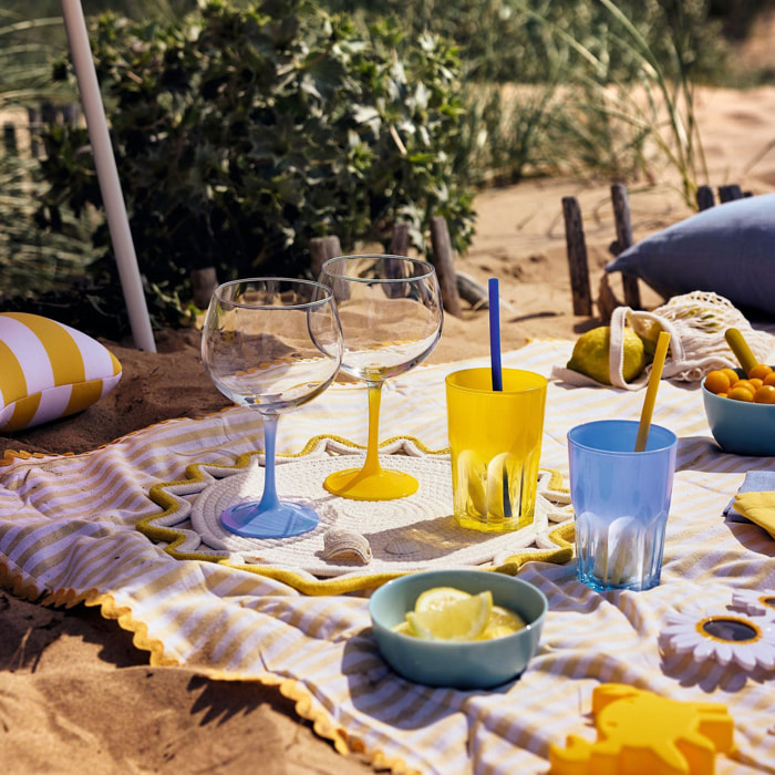 6 verres à eau 40 cl jaunes - Summer Pop - Luminarc