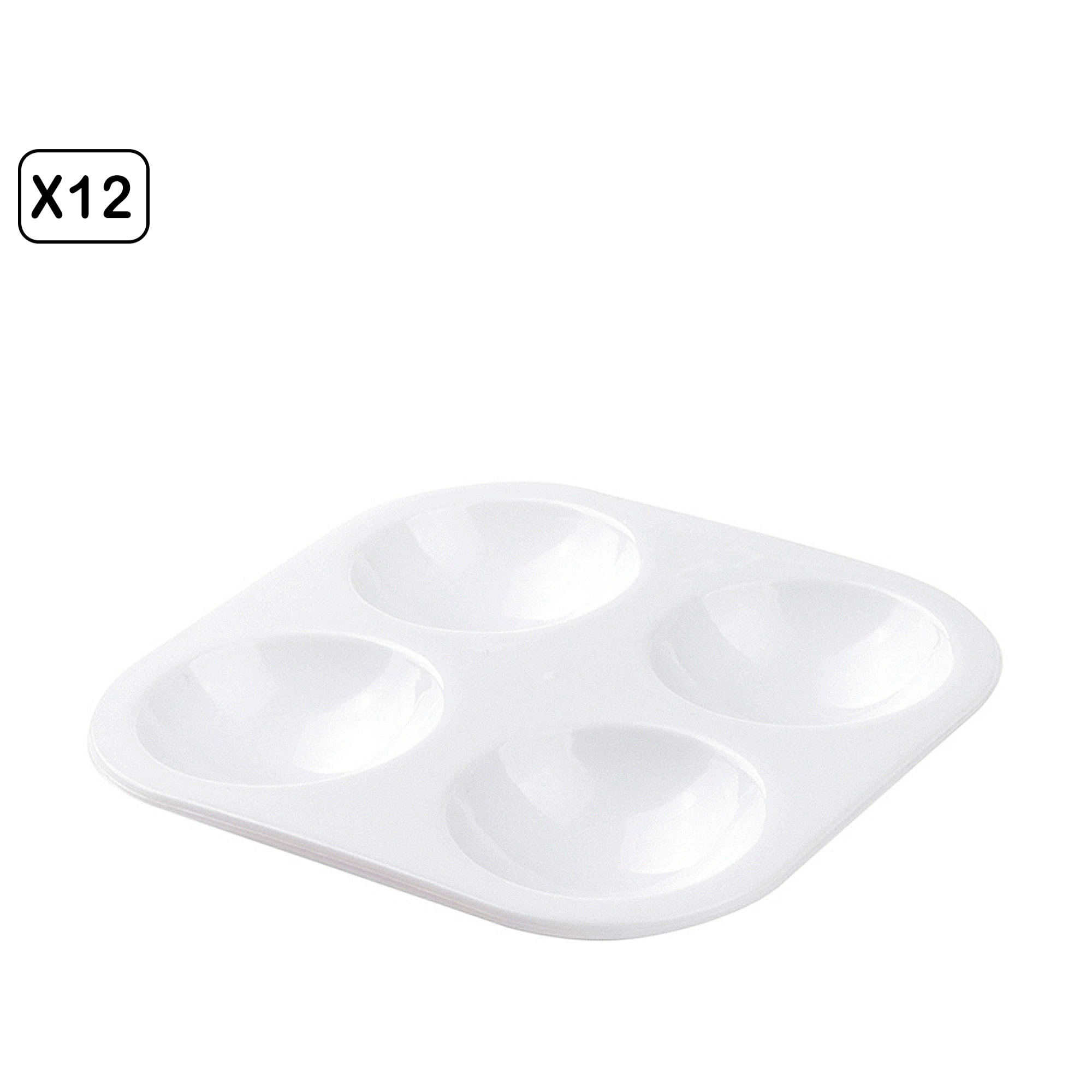 Pack 12 Uds. PALETA 4 HUECOS 8.5 x 8.5 cm