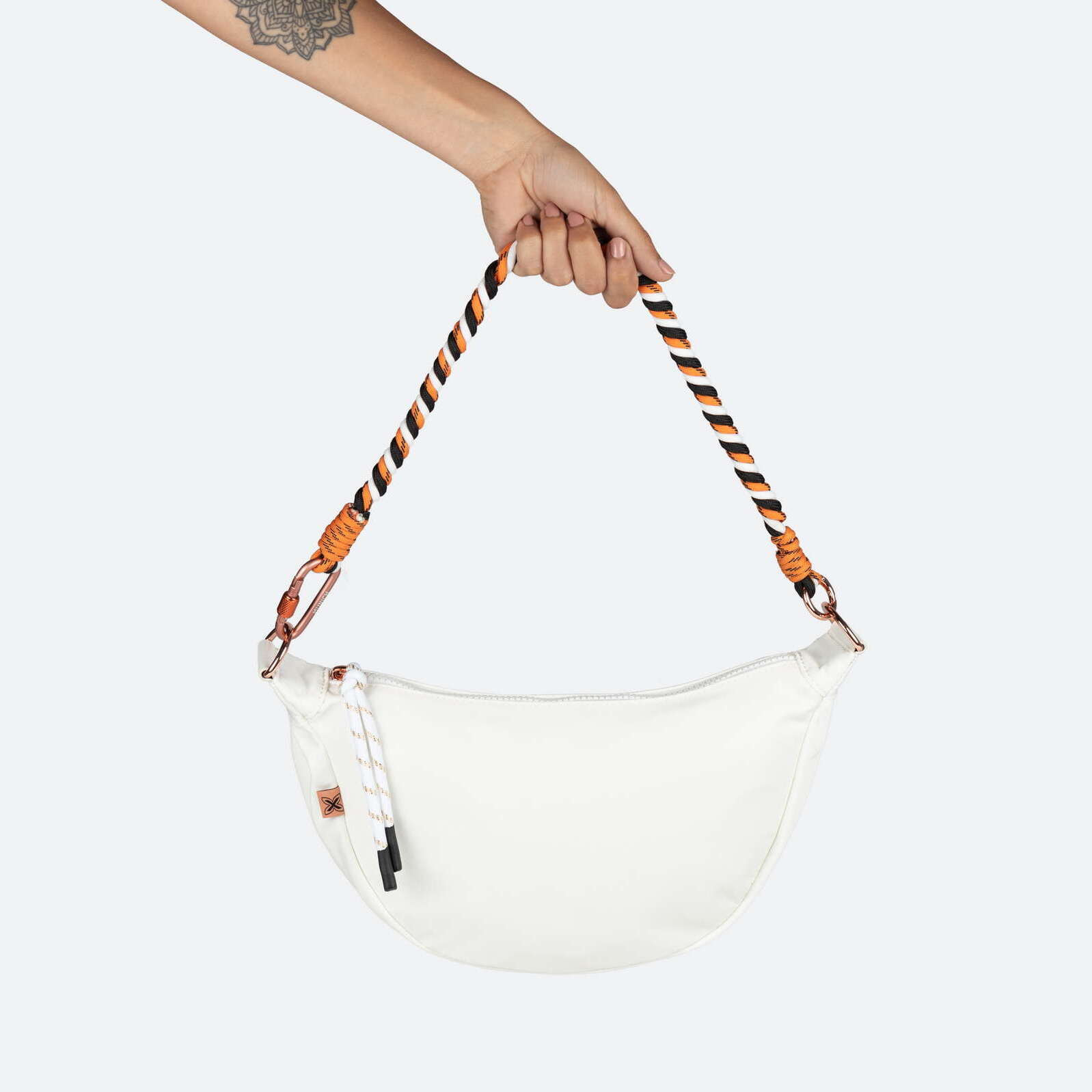DEEP HOBO CROSSBODY WHITE