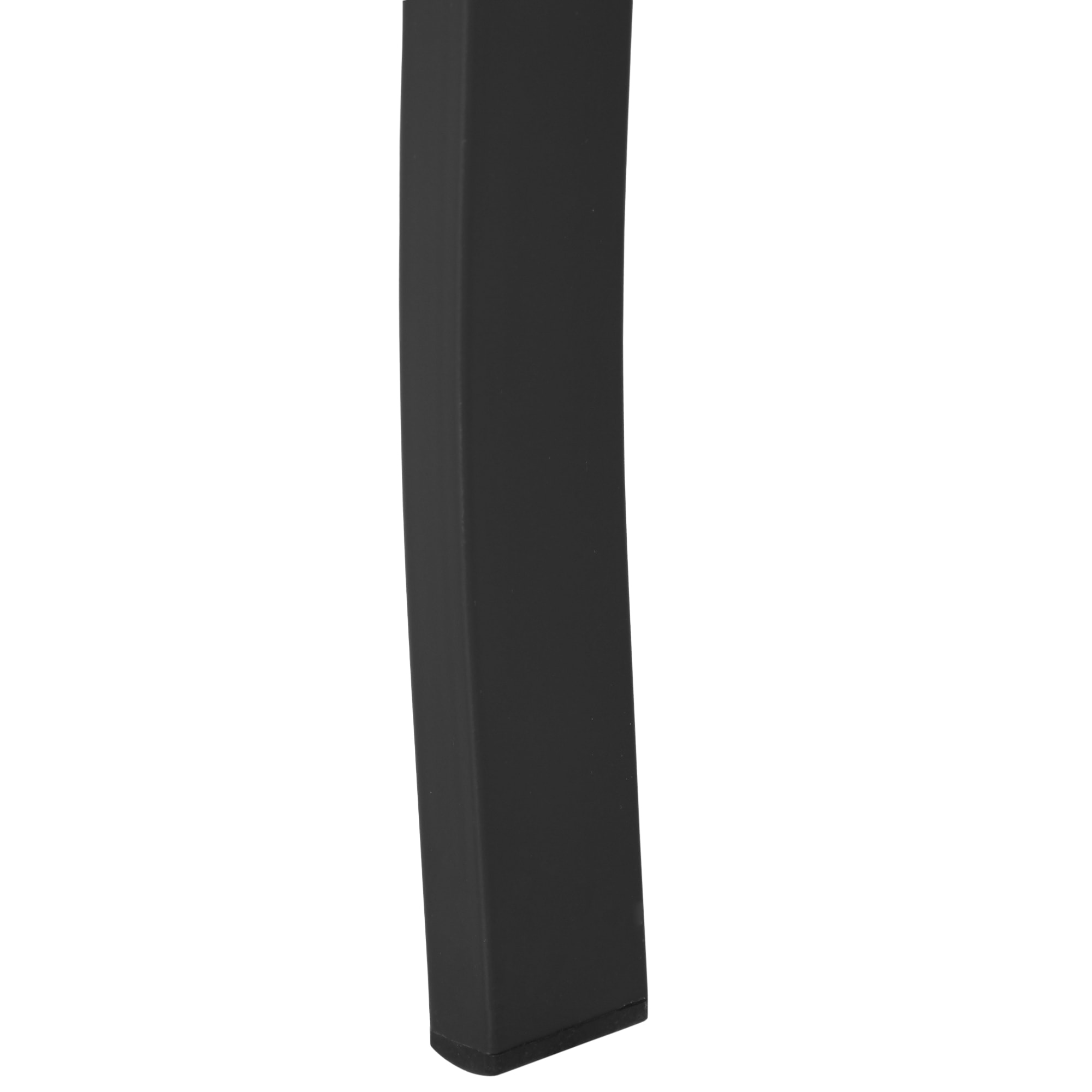 Banco de Jardín de Metal Banco de Exterior de 2 Plazas con Reposabrazos Carga 240 kg para Patio Terraza 127x58x82 cm Negro