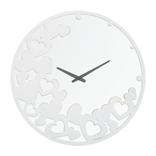 OROLOGIO DA PARETE WHITE HEART CHARME1921 BIANCO