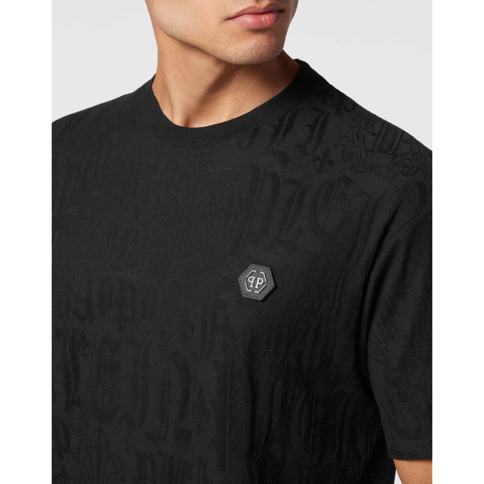 PHILIPP PLEIN T-Shirt Round Neck MONOGRAM