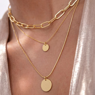 Collar acabado en oro amarillo de 18k