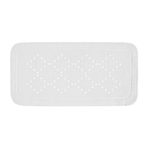 Tapis de baignoire PVC ALASKA 71x36cm Blanc Neige Spirella