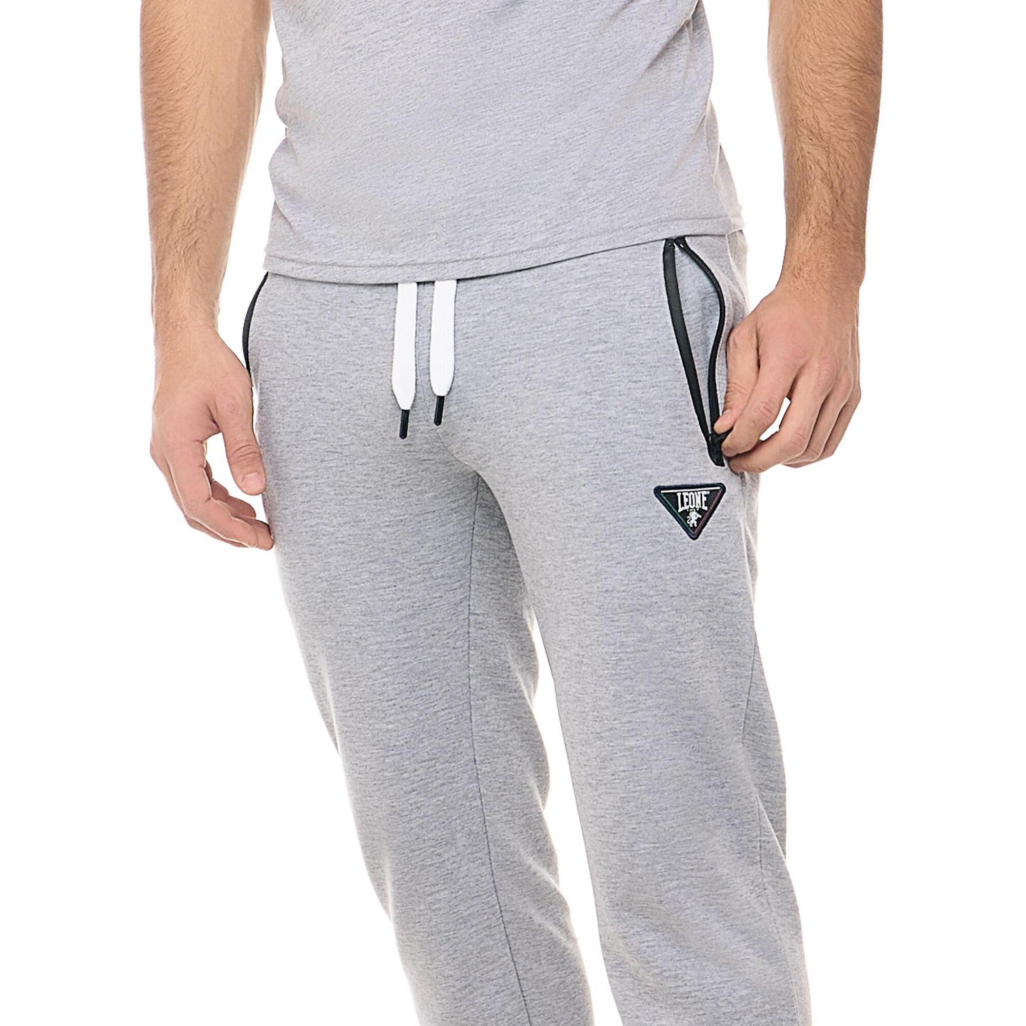 Pantaloni sportivi da uomo con polsino Leone Patch