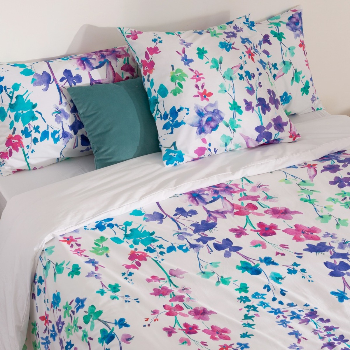 Housse de couette HAKU BLUE 100% coton 79 cm/2