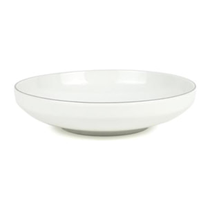 Lot de 6 assiettes creuses blanc - "Sélène"
