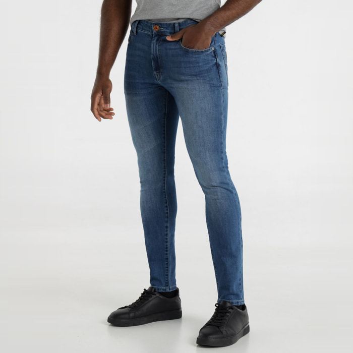 Jeans - skinny fit - algodón - azul