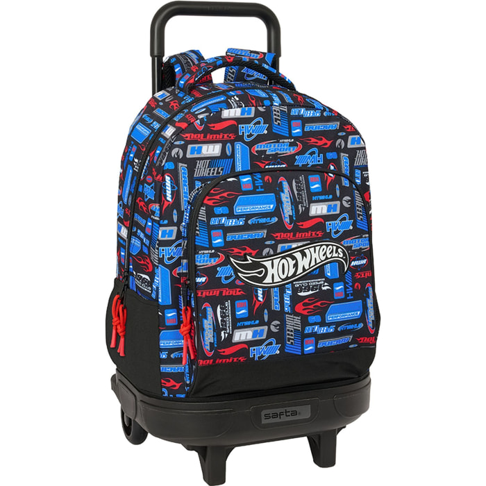 Mochila gde. c/ruedas compact ext.simple hot wheels