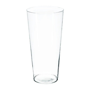Vase conique verre H30cm