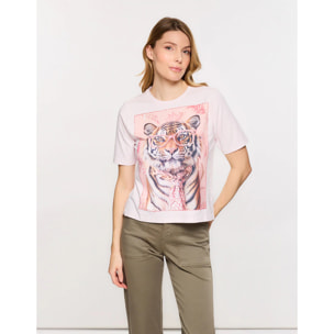 Camiseta Manga Corta Rosa Claro - Tigrali