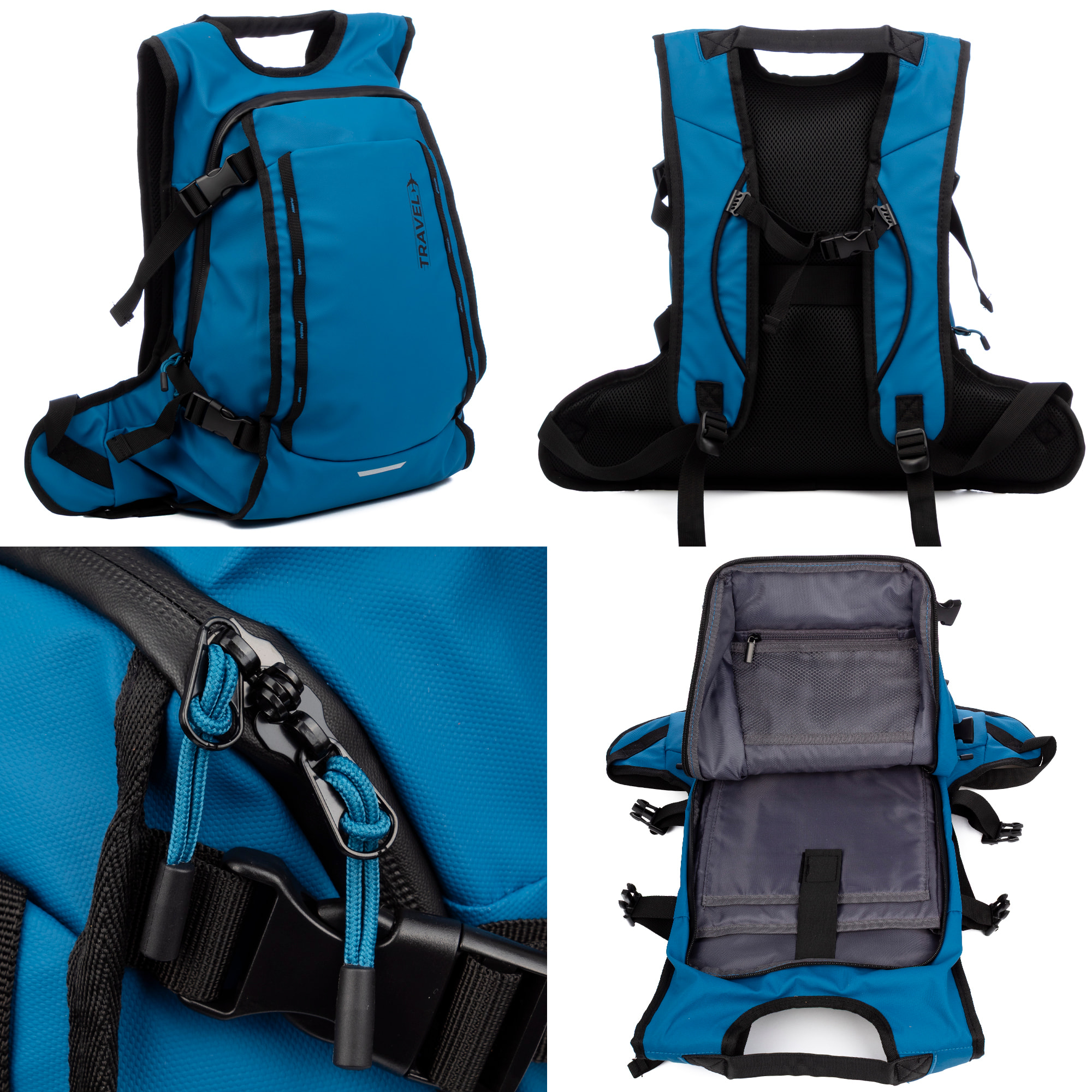 Set di 3 valigie flessibili in tessuto resistente all'acqua, riflettenti e di alta durata.