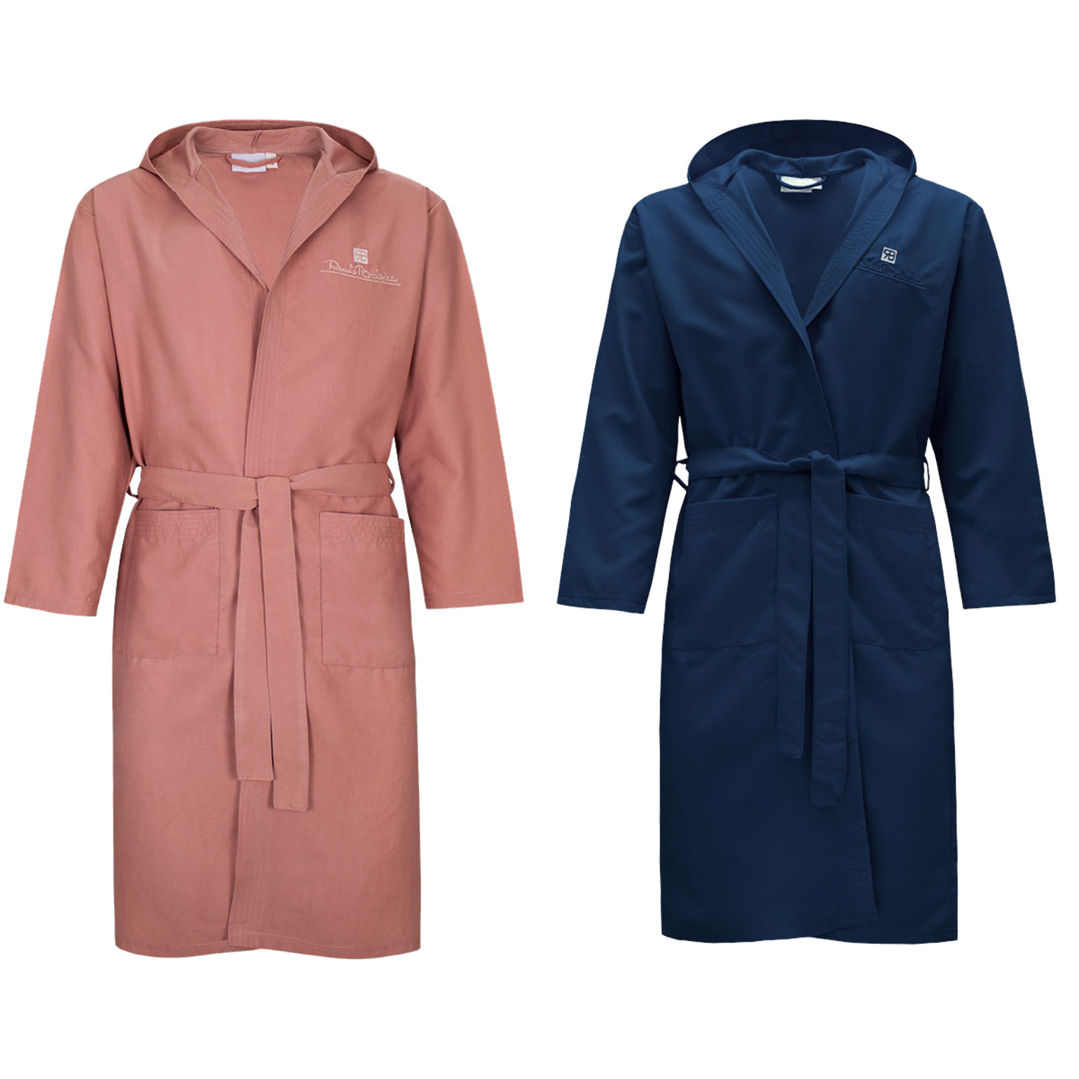 Accappatoio Microfibra Uomo Donna Renato Balestra, Ass (cipria-navy)