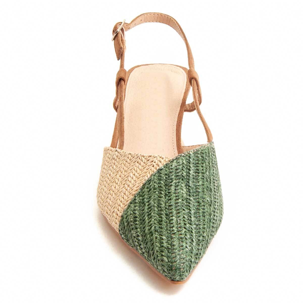 Zapato de tacón - Verde - Altura: 7 cm